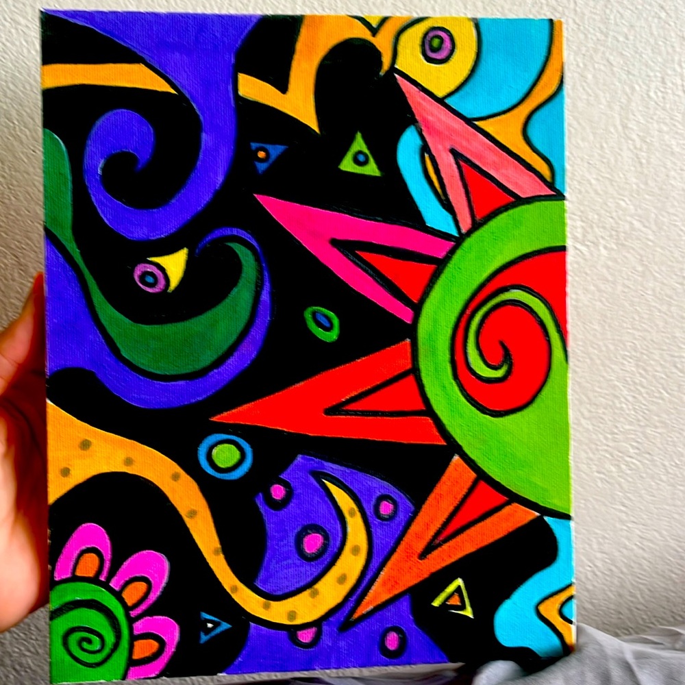 Night art therapy